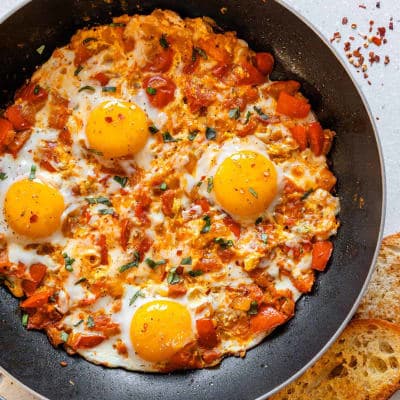 Domatesli Omlet