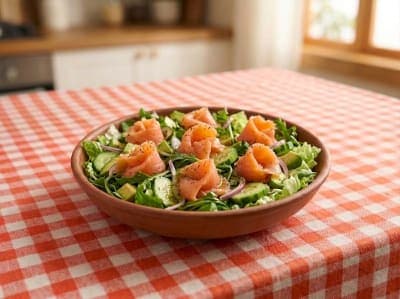 Füme Somonlu Roka Salatası
