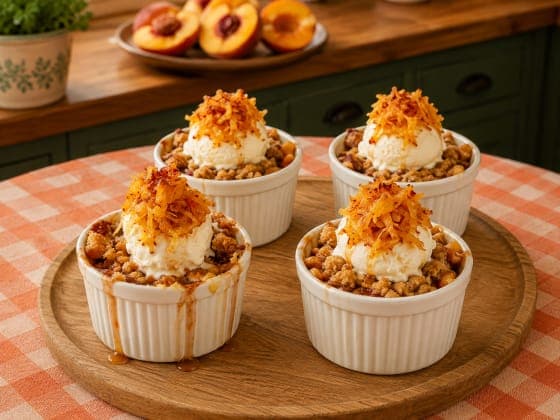 Şeftalili Crumble